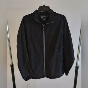 Mercedes Benz Full Zip Hoodie Pullover Shirt Men's Small Long Sleeve Black